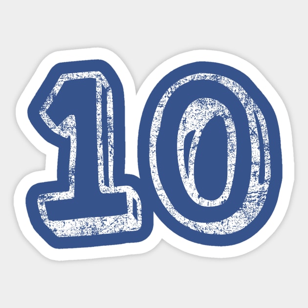 10 Fun Font - Distressed Sticker by PsychicCat